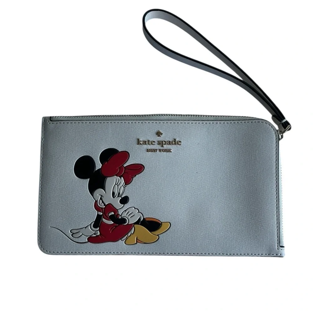 Kate Spade Disney X Kate Spade New York Minni L-Zip Wristlet.